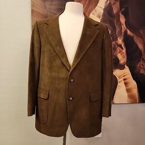 Vintage Kingsridge Imperial Ropers Suede Blazer Jacket 44L Union Made